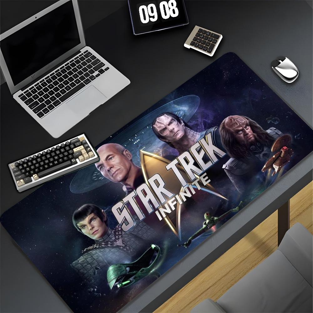 Star MovieT-Trek Clear Mouse Pad XXL Gamer Gaming PC Computer Otaku Locking Edge DIY Customized Photo Laptop Notebook Desk Mat