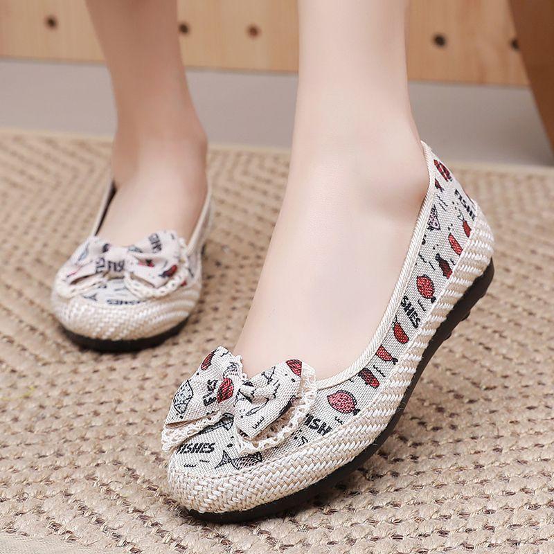Fashion Shoes for Women with Bow Slip On Flat Woman Footwear Aesthetic 39 Offers New In Stylish Designer Luxury Y2k Fashion High Quality
