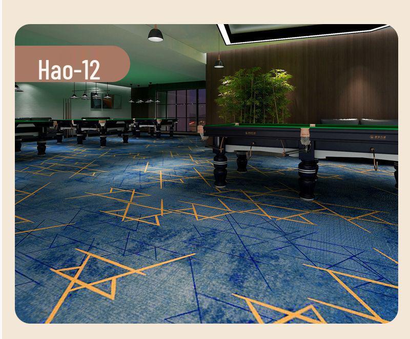 Billiard & Table Tennis Room Carpet - Full Coverage, Wear-Resistant, Flame Retardant, Soundproof