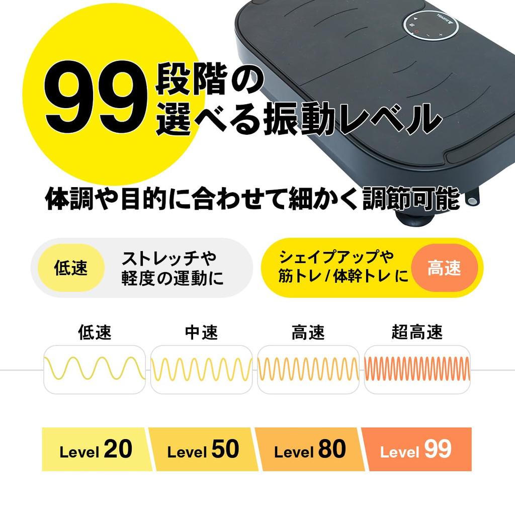 STEADY Vibration Machine Levels of Vibration Quiet Diet Leg Stomach Health Fitness Vibration Core ST147 [99 / / Equipment] Slimming, Slimming,