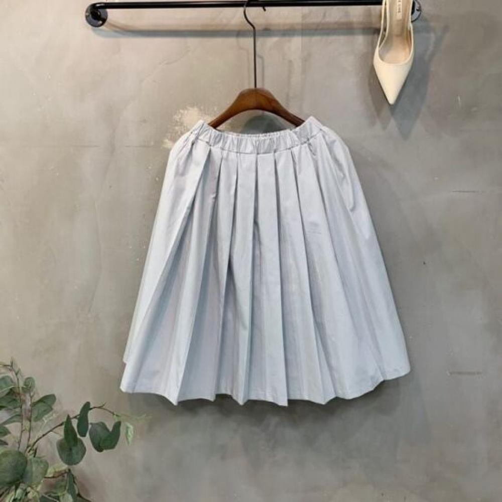 C S In The Room Women baSiC bandIng pleatS Midi Skirt 3Color