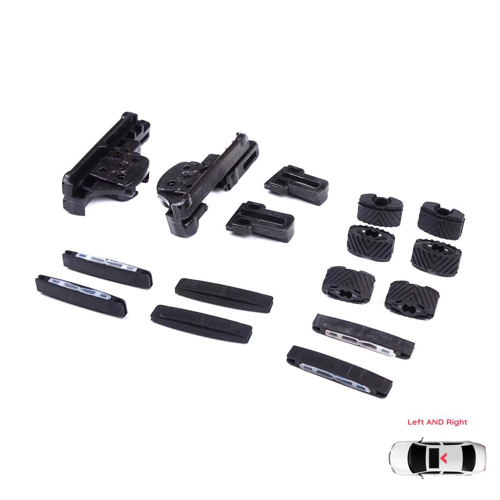 BSR665 MySky Panoramic Roof Sunroof Slideway Ceiling Bracket 16 Pieces Set for Jeep Renegade BU B1 BV 2014-On 77368445 46 