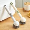 Multi-functional Pot & Bowl Cleaning Brush, Long Handle, Non-Damaging for Kitchen & Sink