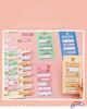 2 Pcs/240 Sheets Multi-color Kawaii Cartoon Writable Sticky Notes Index for Pages Book Mark Classification