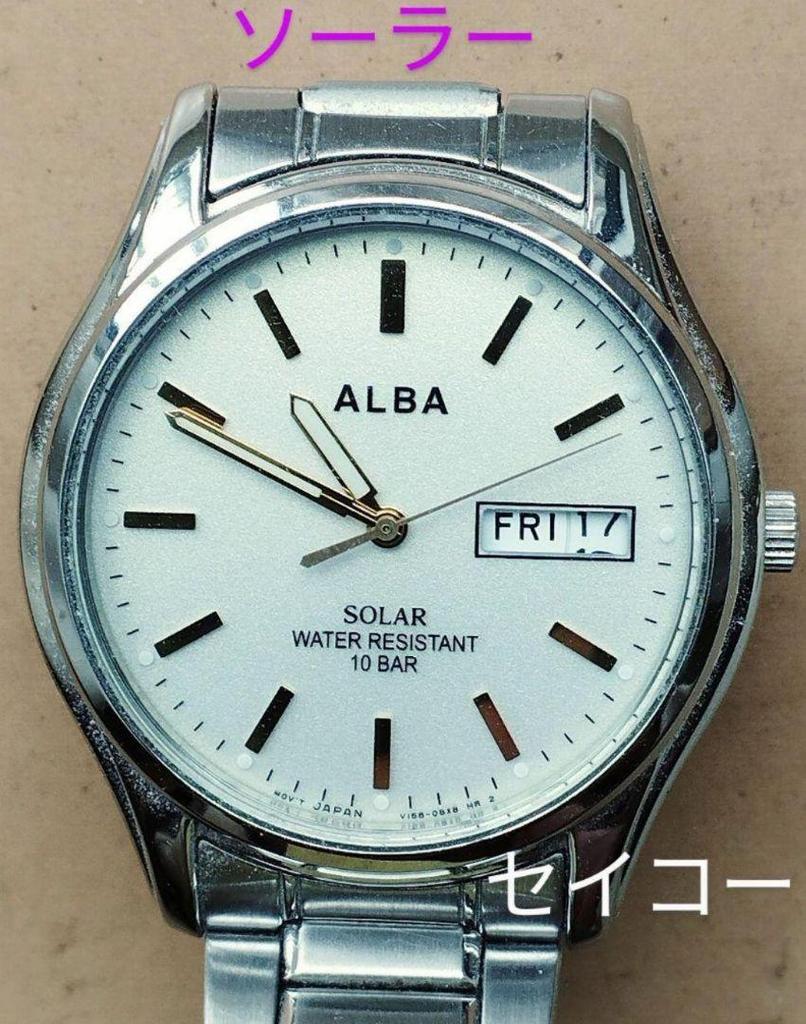 [USED] AW42 Seiko Alba Solar Watch, Working, Day and Date
