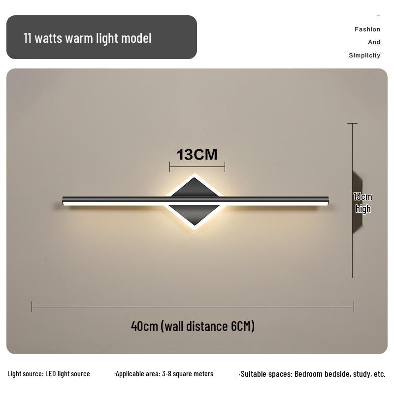 Modern LED Vanity Mirror Light: Simple Bathroom Wall Lamp for Makeup & Cabinet Illumination