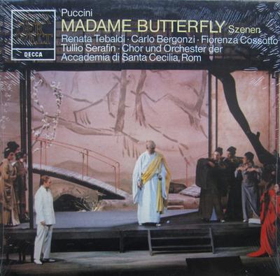 LP Deska PUCCINI, RENATA TEBALDI, CARLO BERG - Madame Butterfly Scény 641540AN DECCA Německo Klasická Použitá
