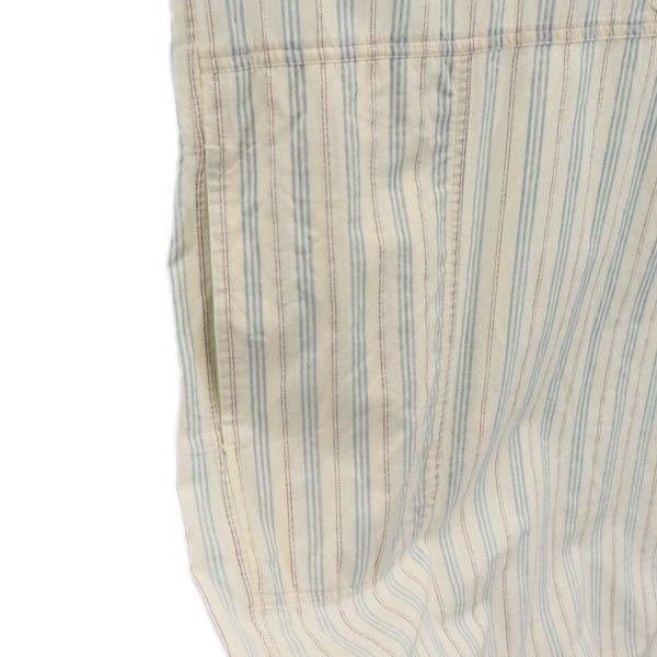 UNUSED made in Japan stripe Long sleeve Band collar shirt 1 Off-white Men's Used