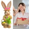 Easter Bunny Figurine Statue Decor Ornament Animal Sculpture for Yard
