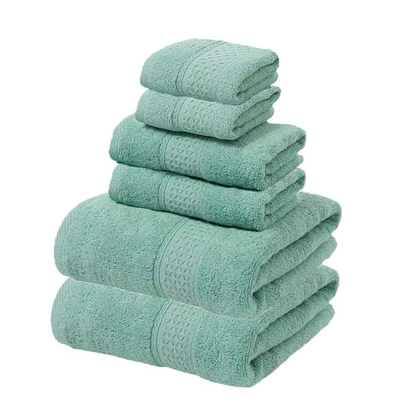 Light Grey Cotton Towel Six-Piece Set