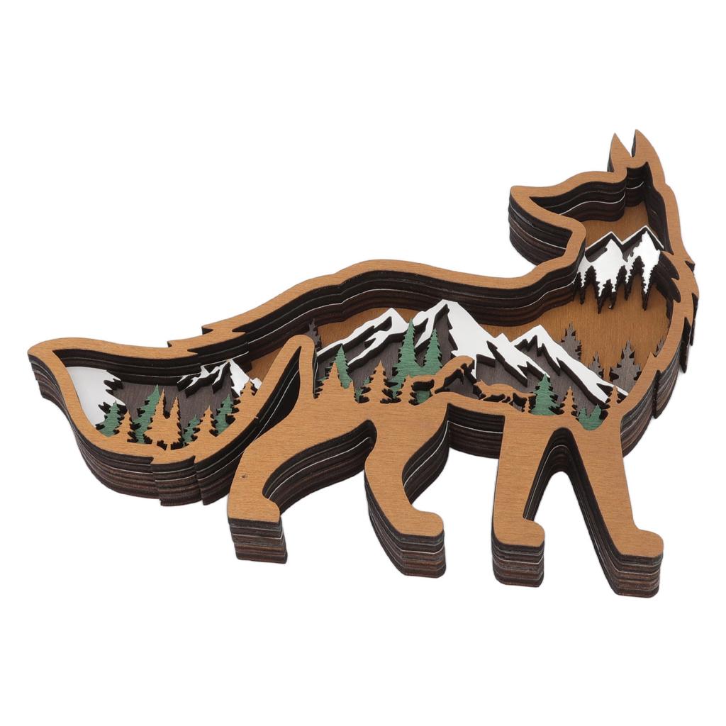 Wooden Animal Statue Boxwood Burr Free Smooth Surface Fine Workmanship Home Decor Crafts for