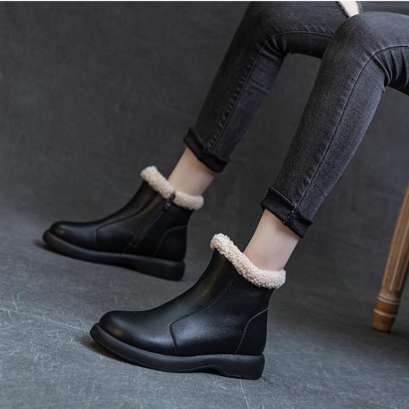 

Распродажа лечение кожа водонепроницаемый пожилой зимние сапоги мать бархат утолщенные хлопковые туфли 2025 зима новые ретро короткие сапоги 42