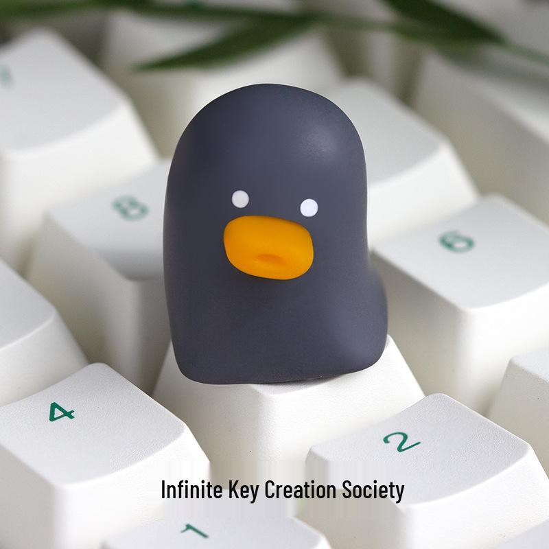Four-Color Duck Series: Cute Stress-Relief Keycaps