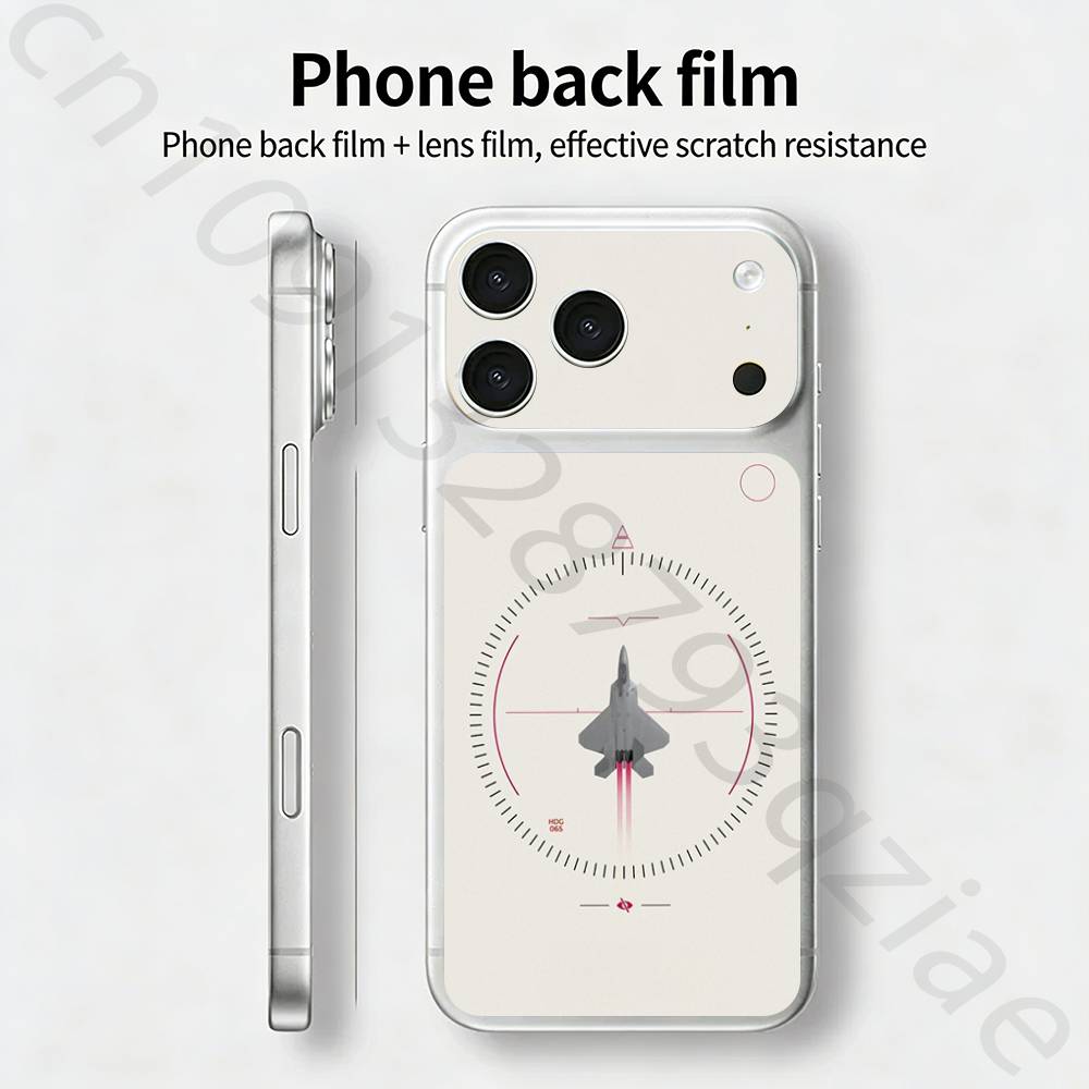 

Самолет Вертолет самолет Для iPhone 17 pro Max /17 pro Полное покрытие Наклейка Пленка-обертка 3D Цветная Задняя Защитная наклейка Пленка iPhone17promax