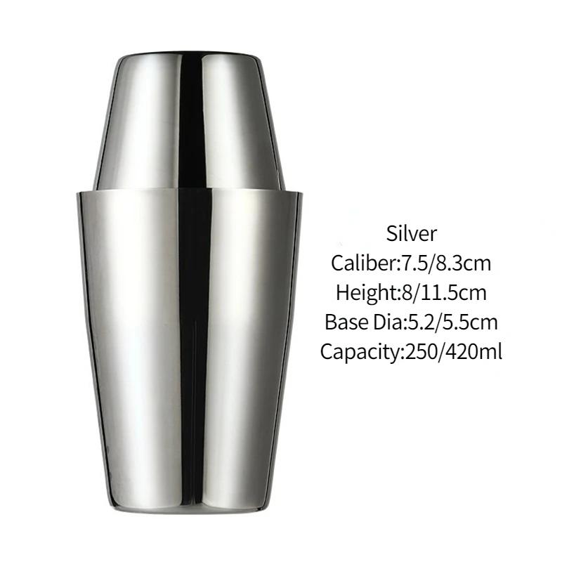 Барный шейкер для коктейлей Бостонский шейкер Нержавеющая сталь Шейкер с гравировкой Барный аксессуар Инструменты бармена Для дома и бара