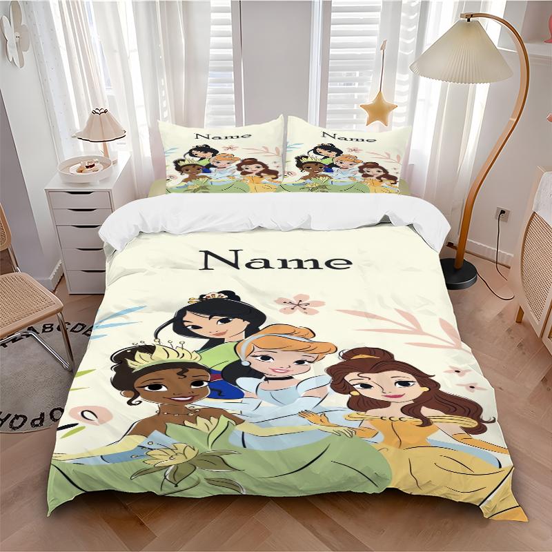 Custom Snow White Garden Bedding 3 Piece Set HD Print Duvet Cover Pillowcases for Teens Adult Bedroom Decoration