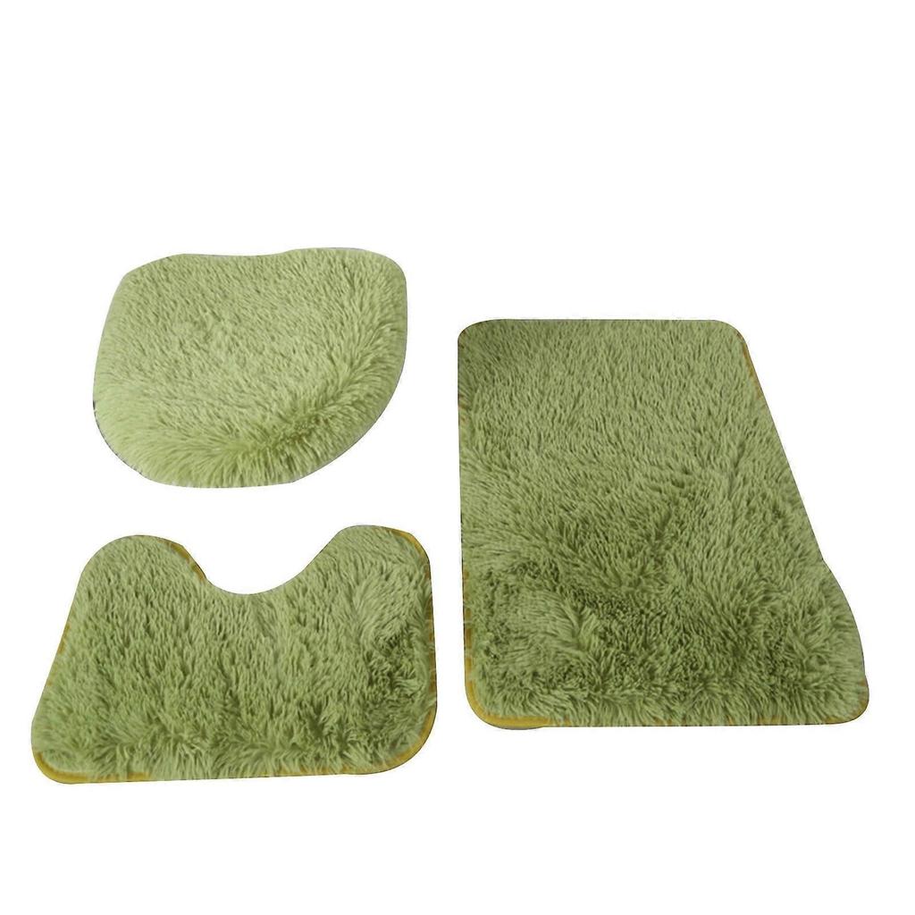 3-Piece Bathroom Carpet Set: Super Soft Non-Slip Bathtub & Absorbent Bath Mats (50x80cm), Machine Washable