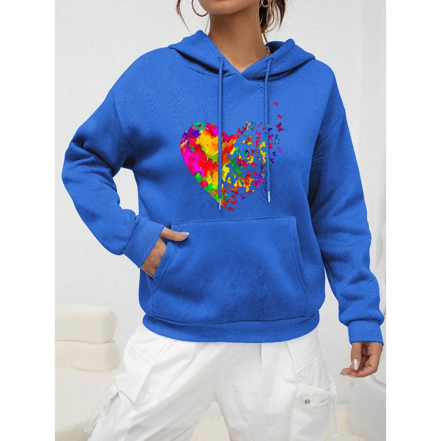 Цветной принт бабочки и сердца — фото 9