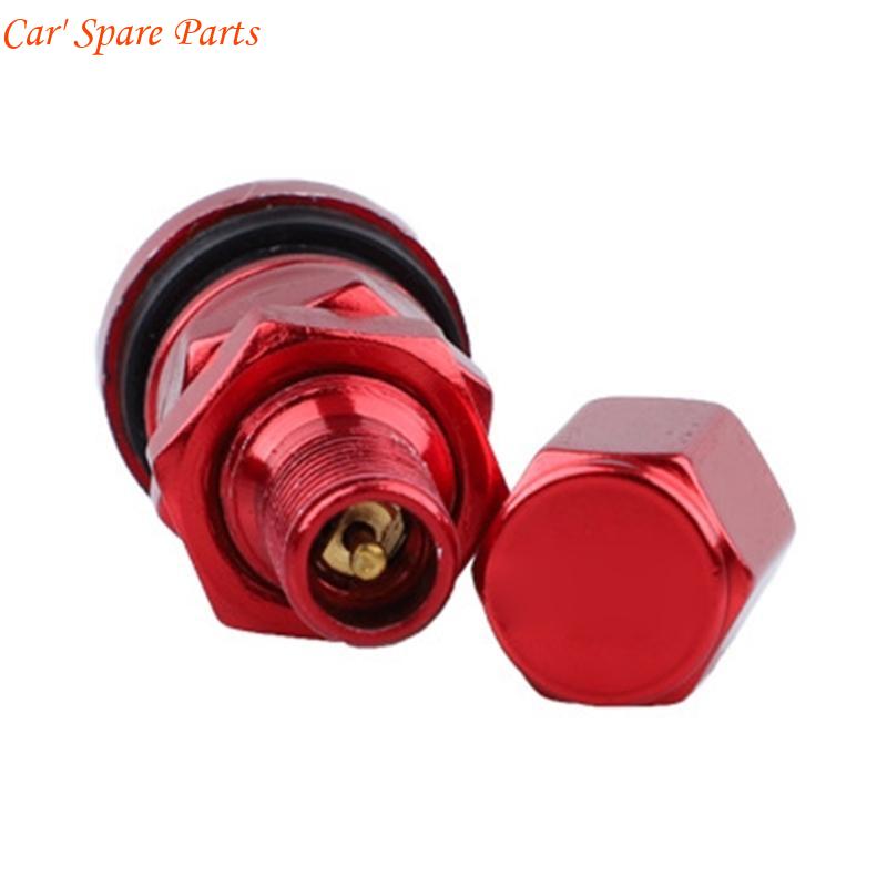 Y4UA Multifunctional Car Tire Valves Stems Cores Aluminum with Protective Caps for Various Vehicle Extreme Driving Conditions