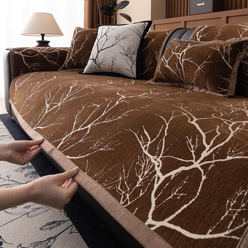 

Light Luxury High-end Four-season Universal Sofa Cover Simple and Modern Style Sofa Cushion Nordic Fashion Non-slip Seat Cushion 45X45cm pillowcase