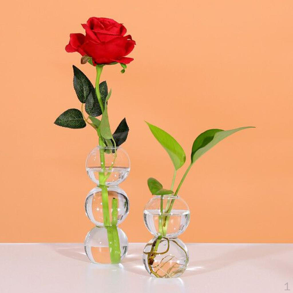 

3 шт. стеклянная пробирка ваза деревянная подставка цветочные горшки кашпо