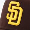 New Era 9FORTY A-Frame Trucker Mesh Cap MLB San Diego Padres SD Burntwood Brown ONSPOTZ Exclusive Baseball Hat Adjustable Spring Summer