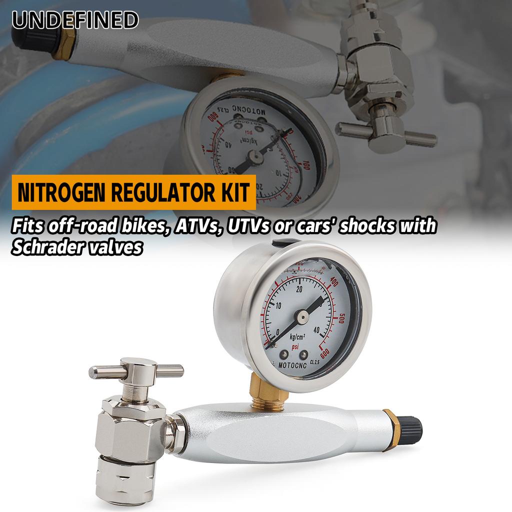 600PSI Suspension Shock Nitrogen Needle Fill Tool Kit ATV UTV For KTM Suzuki Yamaha Polaris RZR CanAm Arctic Cat Snowmobile