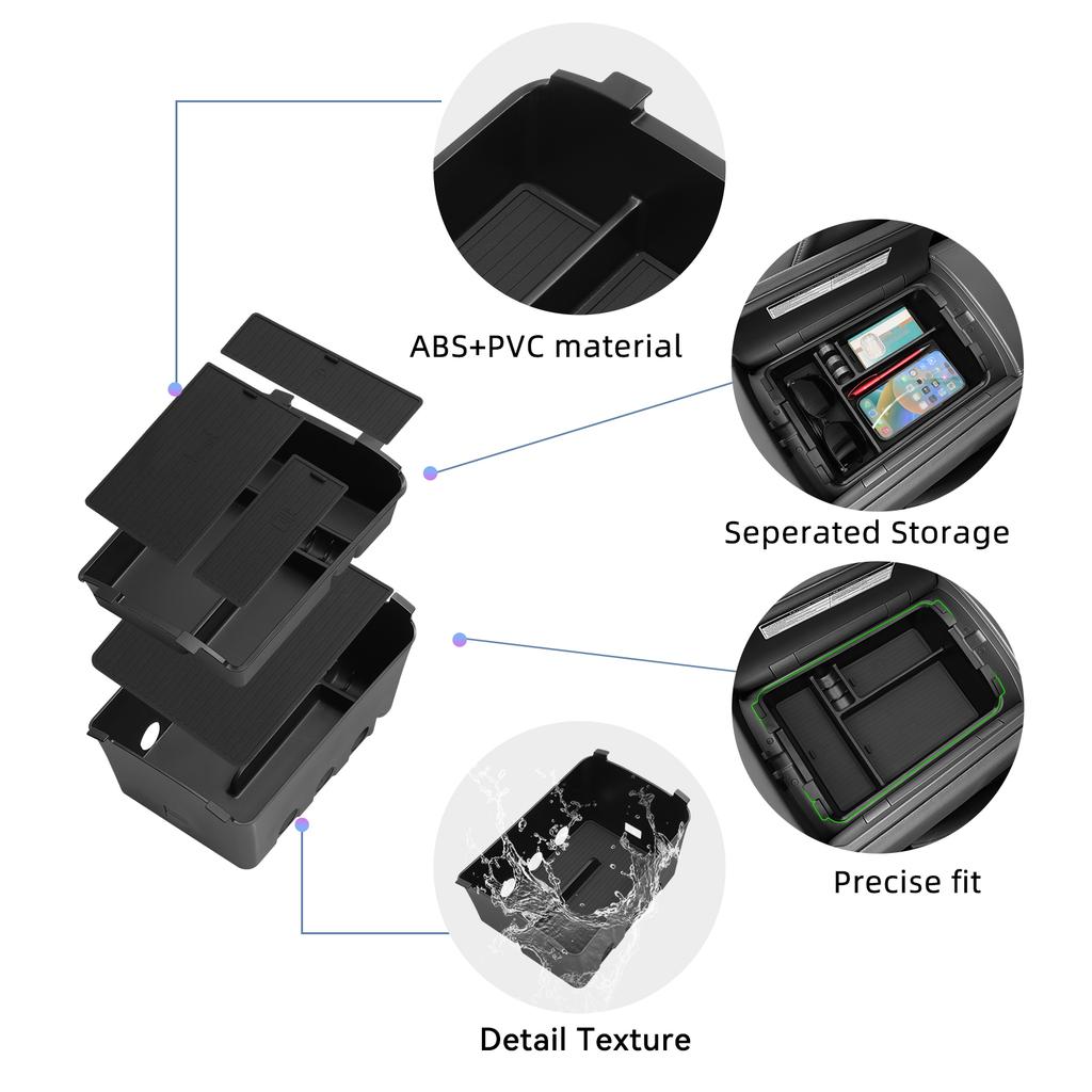 for Hyundai Palisade 2026 Center Console Armrest Box Double-layer Car Storage Box Accessories Organizer Tidying Tray