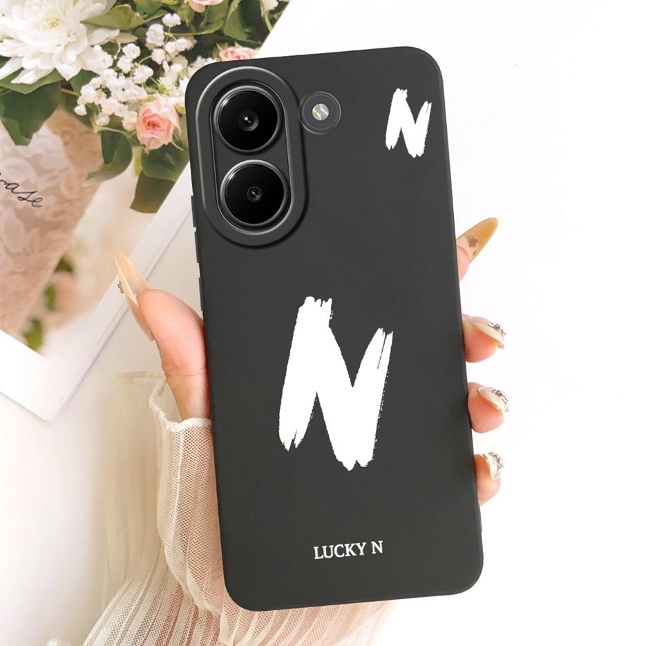For Xiaomi Redmi Turbo 5 Max Case Luxury Lucky Letters Cover Soft TPU Matte Phone Case For Redmi Turbo 5 Turbo5 Max Fundas Coque