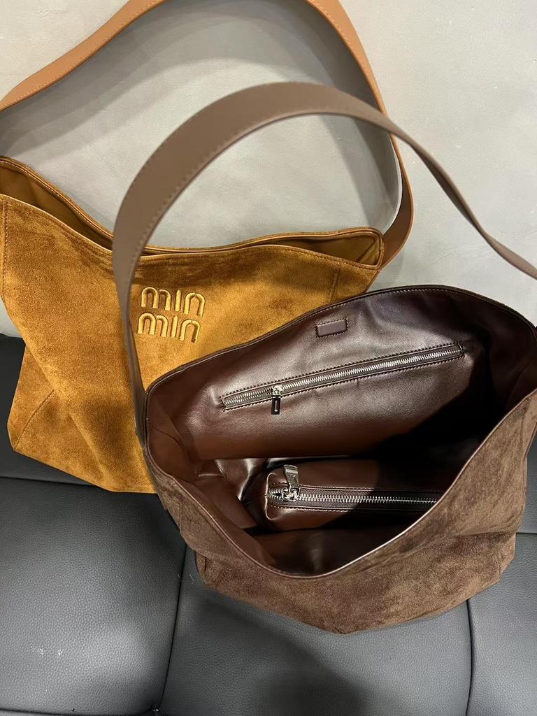 New Matte Suede Tote: Versatile Vertical Shopping & Commute Bag for Women