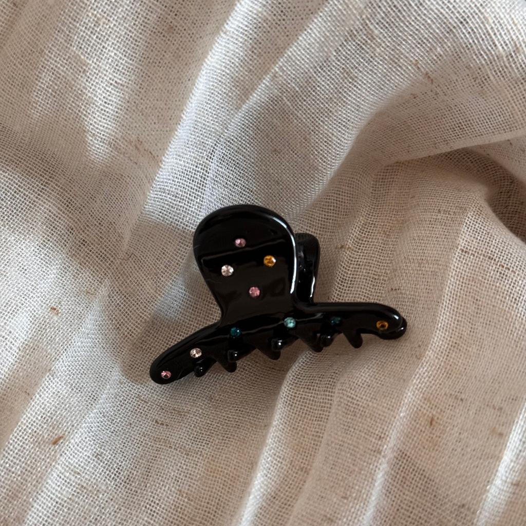 Colorful Diamond Acetic Acid Hair Claw Sweet Elegant Bangs Side Clip Small Grab Clip Women Girls Half Tied Hair Claw Accessories