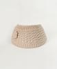 TOFFEE WOMEN W Crochet Knit Hair Band (Beige)