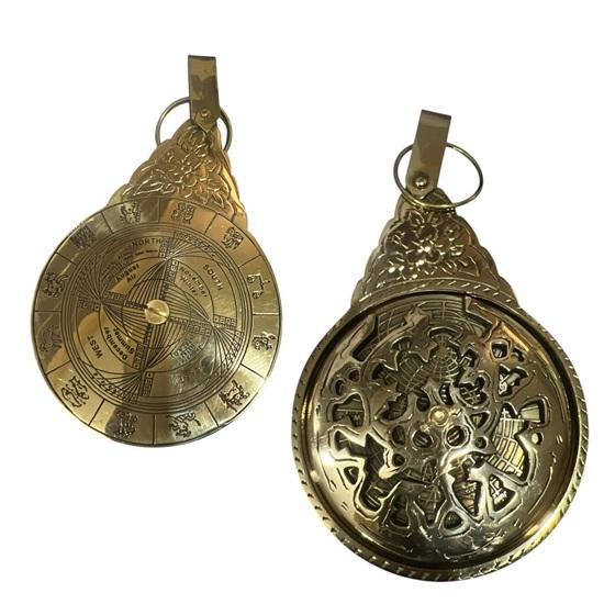 20.32 Cm Brass Astrolabe Armillary Sphere Historical Celestial Navigation Decor