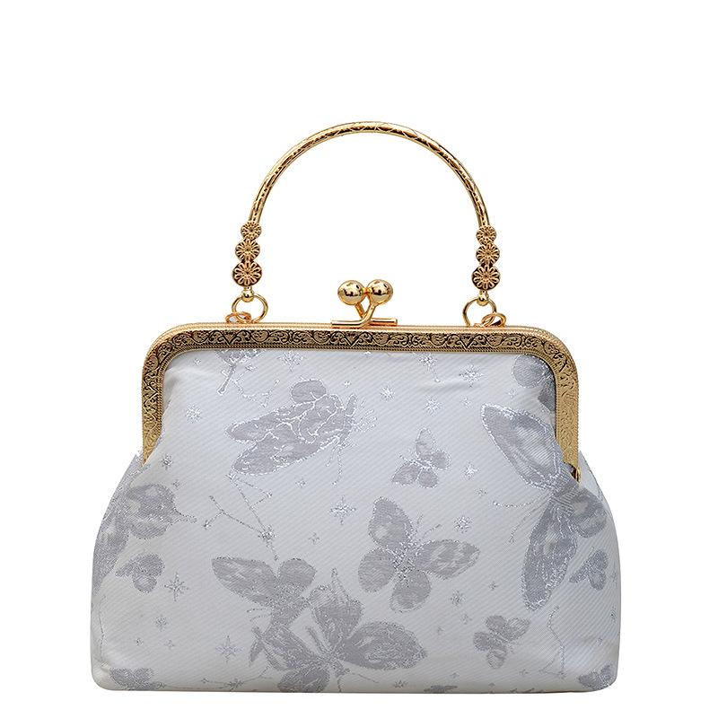 National style cheongsam lock chain small bag women's spring and summer new versatile women's popular one-shoulder crossbody bag