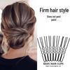 50 Stahl-Haarspangen: Gerade, Seite, Pony, U-Form, Ölbeständig, Feste Clips in Tasche für Kopfbedeckung