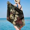 Jo-ker Floral Portrait Beach Towel, Super Soft Microfiber, Gift for Her/Him, Birthday, for Pool, Beach, Travel, Home Decor Fan gifts