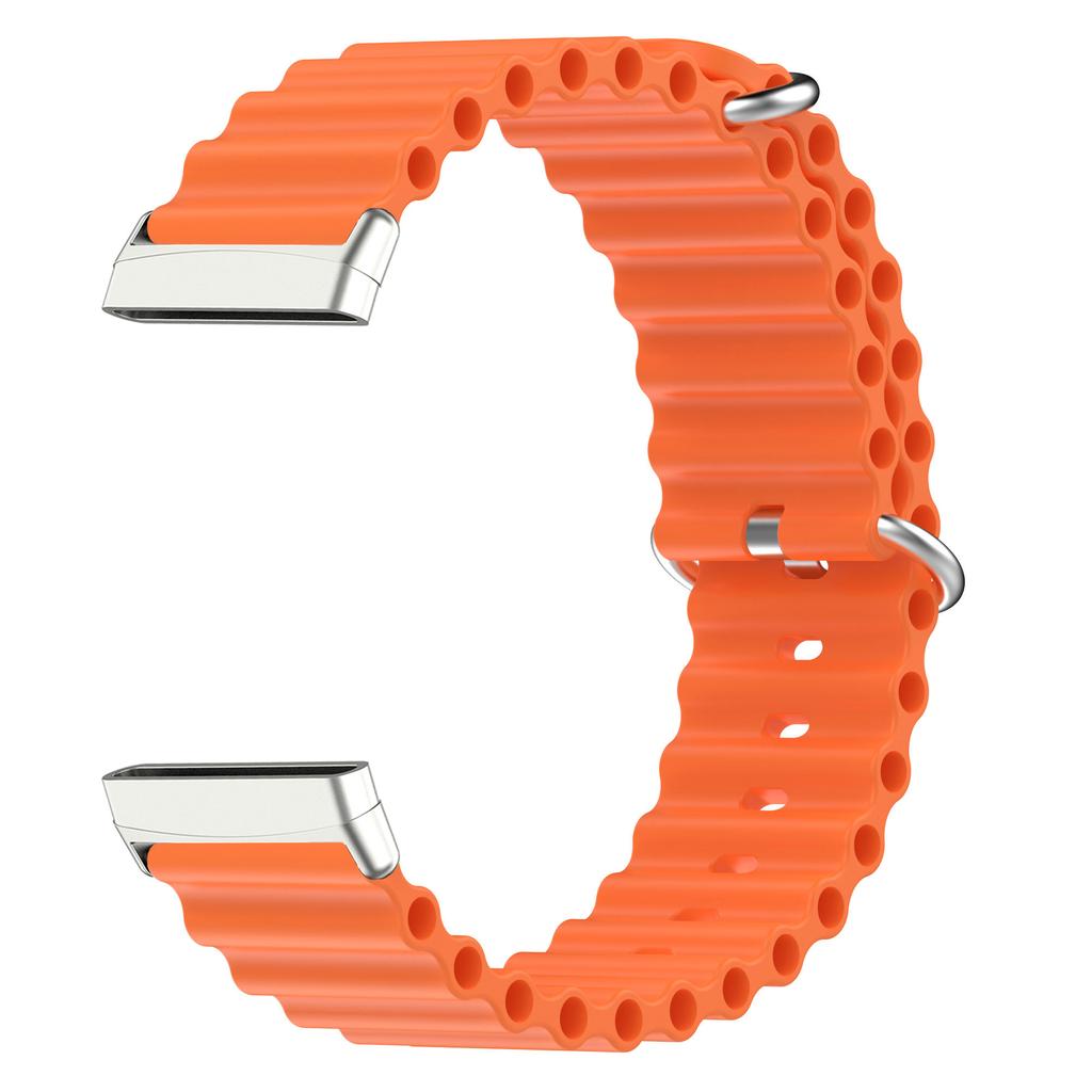 For Fitbit Sense/Sense 2/Versa 3/Versa 4 Smart Watch Band Adjustable Silicone Ocean Strap Replacement
