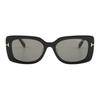 TF Mirror Leg T Logo Rectangular Sunglasses Unisex sunglasses Black TF1170-K-01A