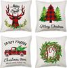 New Christmas Combination Pillowcase Christmas Hat Bell Dwarf Pillowcase Home Holiday Decoration Cushion Cover