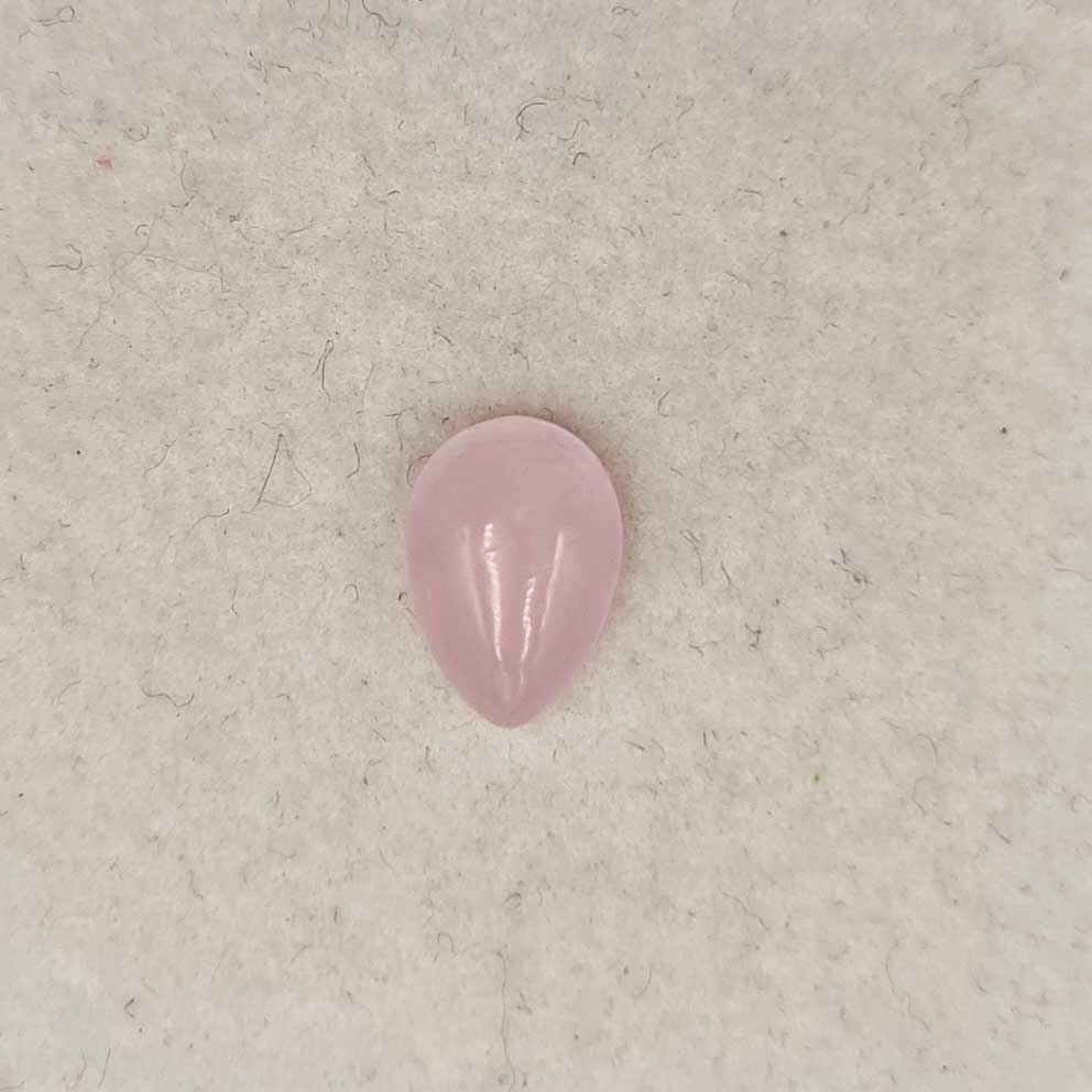 Dyed Pink Jade Pear Cabochon Loose Gemstone Lot 1 Pcs 7*10 MM 2 CT For Jewelry Making