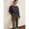 Oversized Autumn Winter Solid Color Round Neck Sweater for Women Basic Knitted Pullover Chic Soft Loose Casual Female Jumper