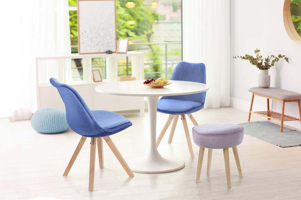 ROUND TABLE 90 cm Simplet Skinny WHITE modern