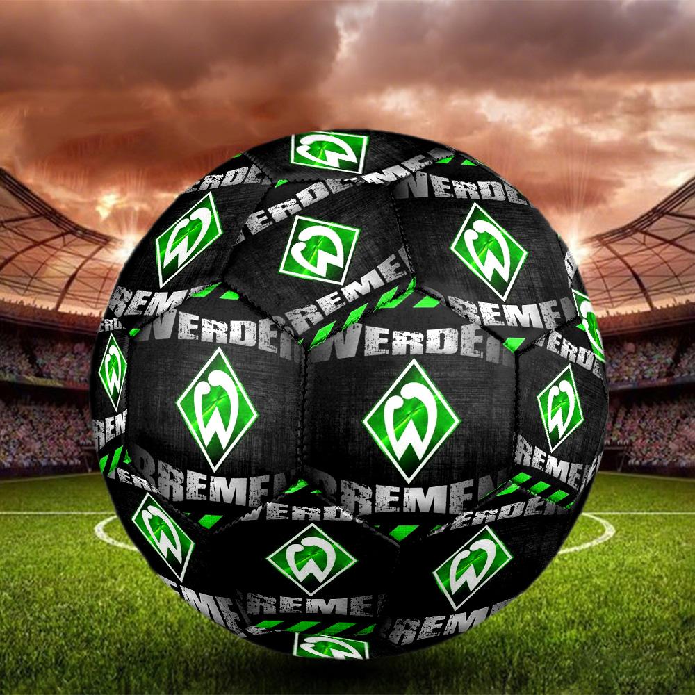 SV Werder Bremen Indoor Soccer Ball Size 5 Colorful All Ages Machine Stitched PVC Competition Ready Durable High-Bounce