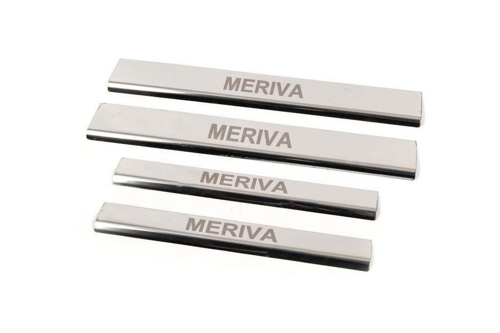 

Door sills Carmos (4 pcs, stainless steel) for Opel Meriva 2002-2010