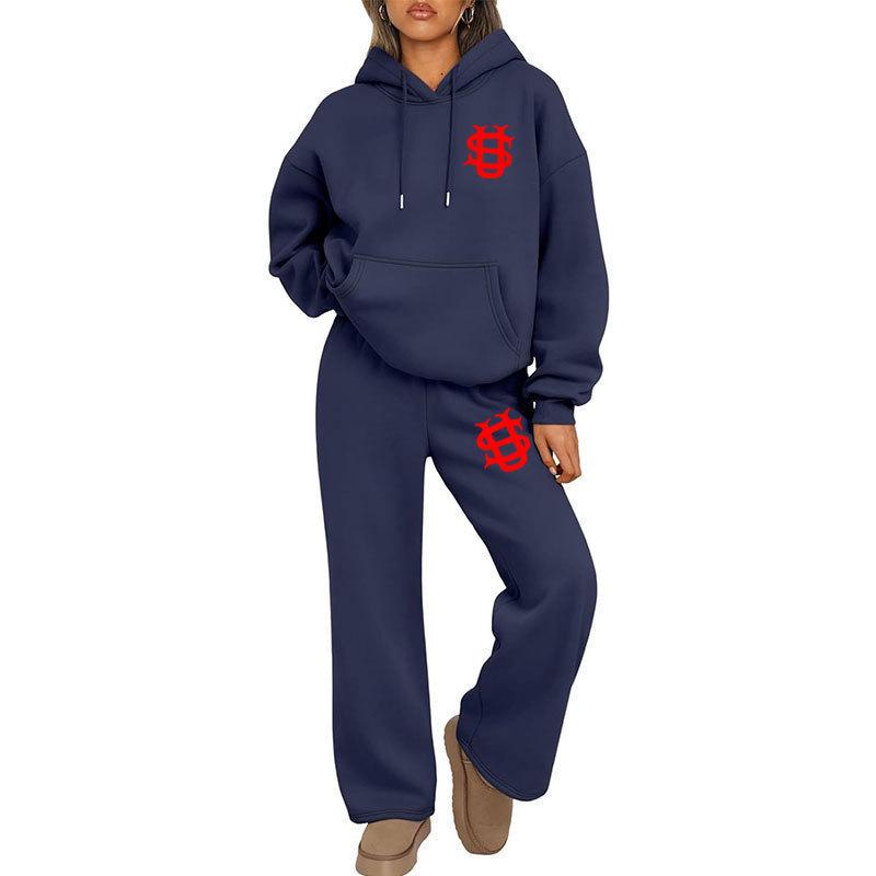 Unisex Trendy set mikiny a tepláků Y2K - Euro-americký Streetwear styl