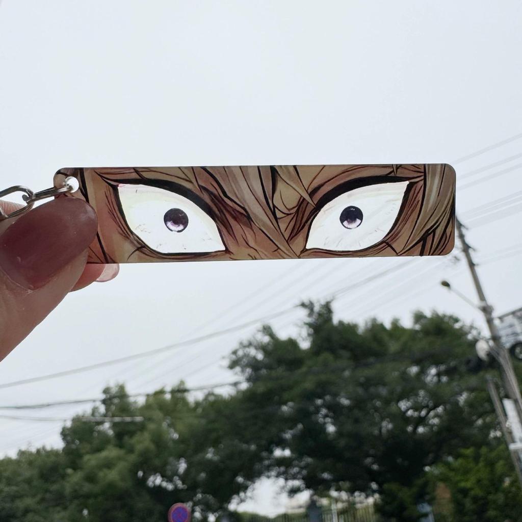 Colgante Llavero Anime Demon Slayer Kimetsu No Yaiba Kamado Tanjirou Doble Cara HD Colgante de Bolsa Regalo Para Fans Accesorios Cosplay Regalo de Joyería