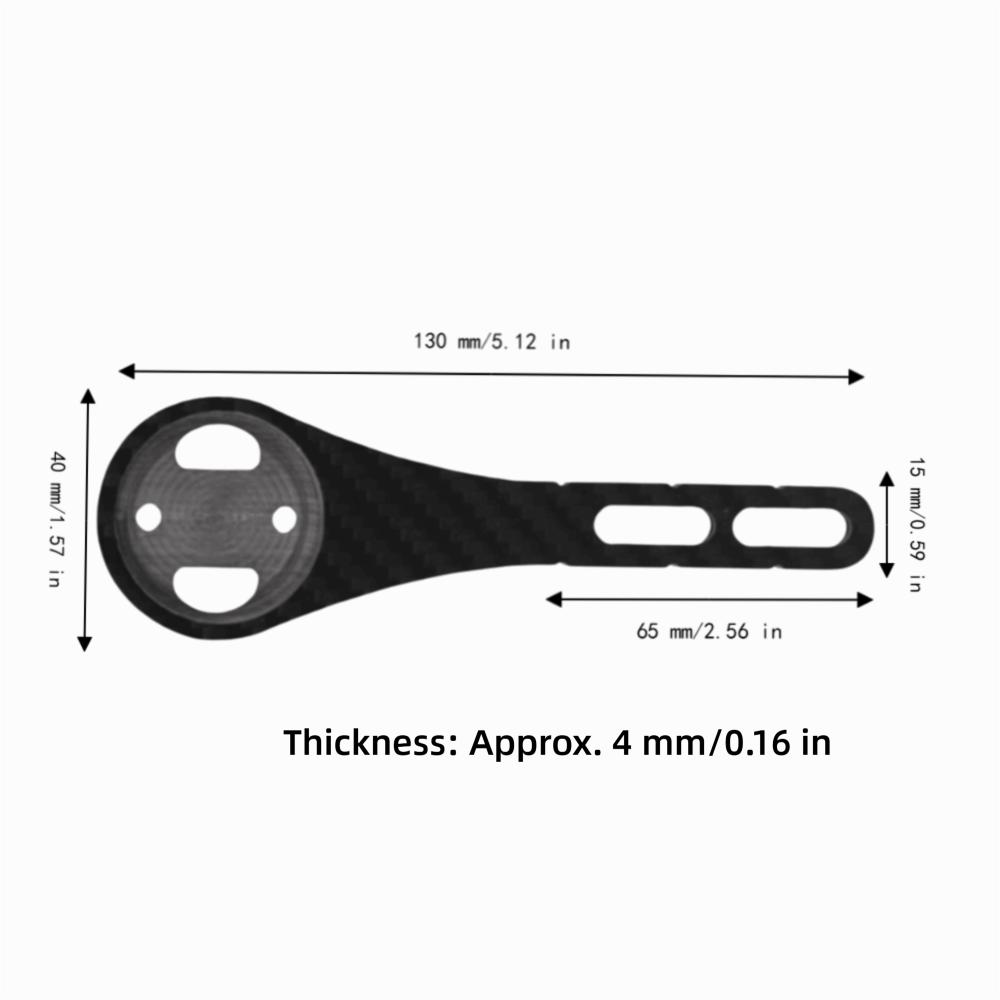 Carbon Fiber Bike Computer Mount Adjustable Out Front Bike Mount  Cycling Accessories