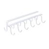 Space Saving Under Cabinet Mug Hanger 6 Heavy Duty Hooks No Drill Design Cup Rack for Kitchen Apartment RV Coffee Bar