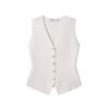 Western Style 2025 Summer New Women clothes Plain Stitch V-neck Sleeveless Vest-Style Top Vest 4192003