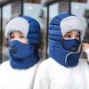 Cold-proof Plush Thermal Trapper Hat Thicken Head Cover Fashion Cycling Caps  Winter Warm